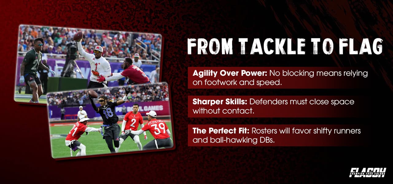 The Skill Transition From Tackle to Flag Football