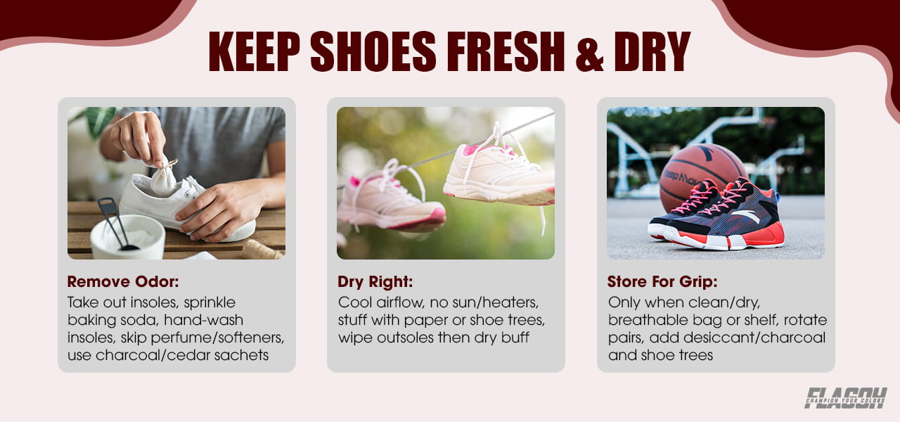 Keep Basketball Shoes Fresh and Dry Every Day