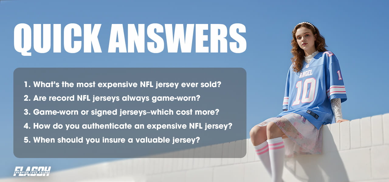 Quick Answers About the Most Expensive NFL Jersey