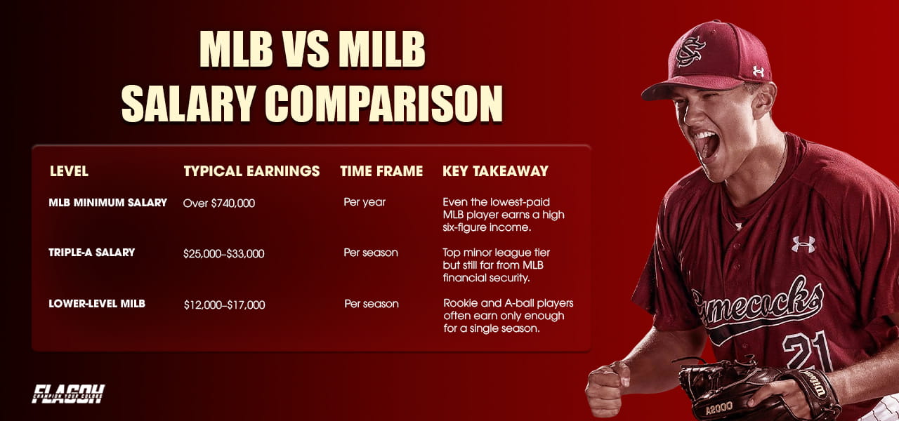 The Pay Gap Between MLB and the Minor Leagues
