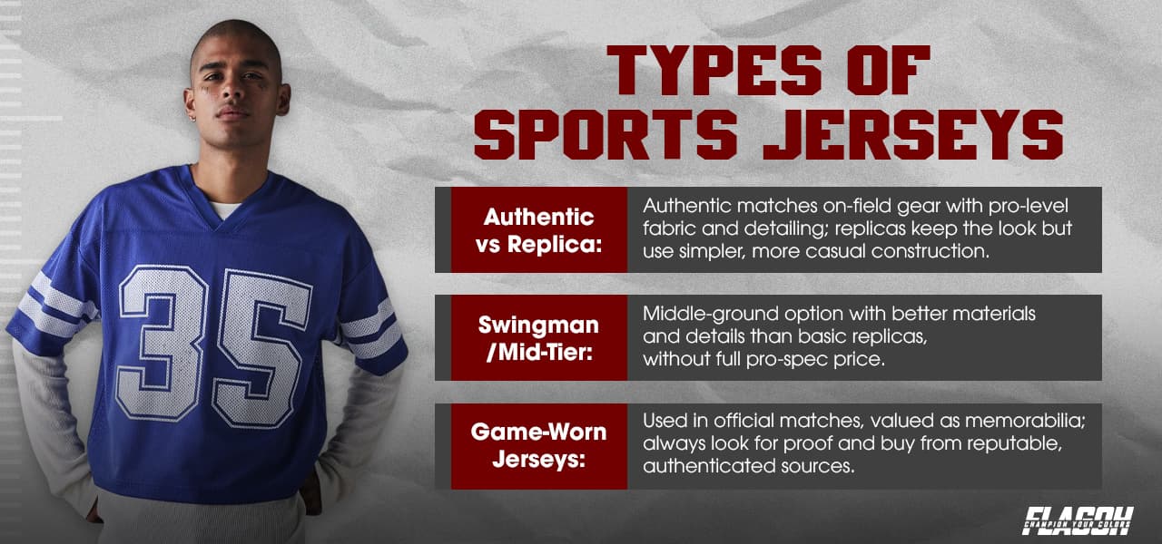 Types of Jerseys for Fans, Players, Collectors Alike